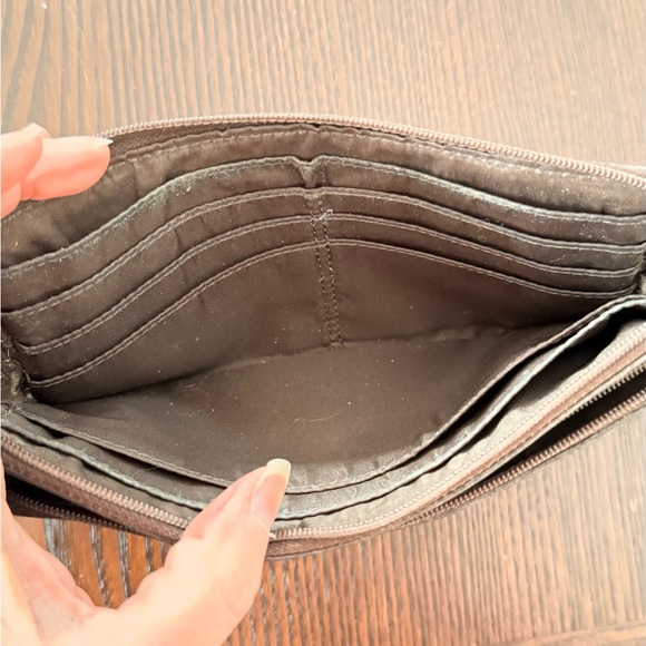 Coach Tan Signature Clutch Wristlet - Picture 6 of 7